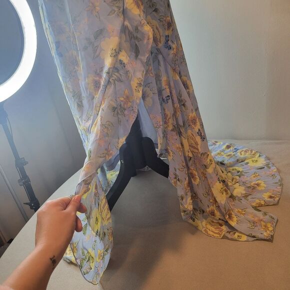 Ruby Sees Floral Maxi Dress High Neck Size US 6 - Picture 3 of 12